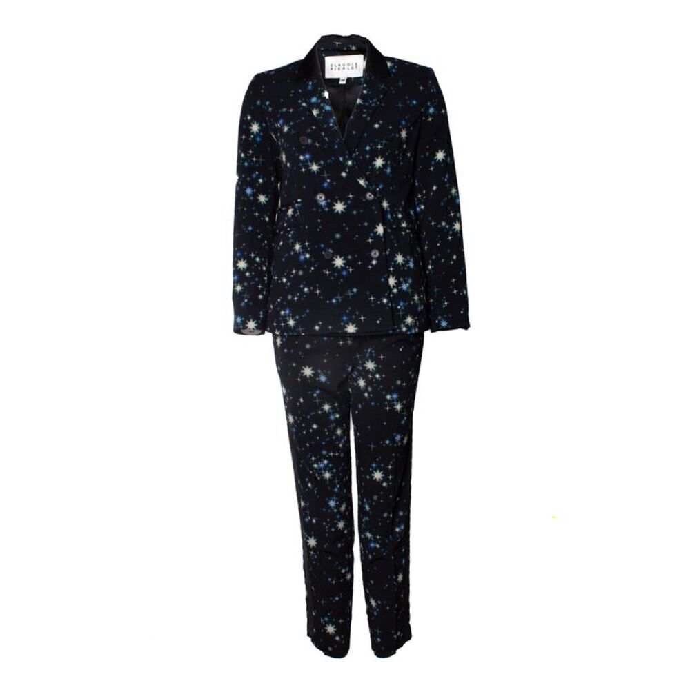 Claudie Pierlot silk smoking two piece suit